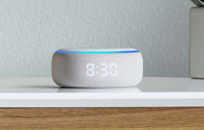 Echo Dot with Clock_Dresser-min